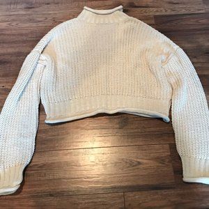 Garage cropped knit sweater